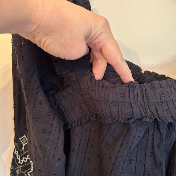 Cupio precious %100 cotton boho embroidery square neck blouse. NwT. Medium - Picture 6 of 7